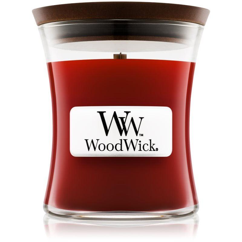 Woodwick Cinnamon Chai lumânare parfumată cu fitil din lemn 85 g