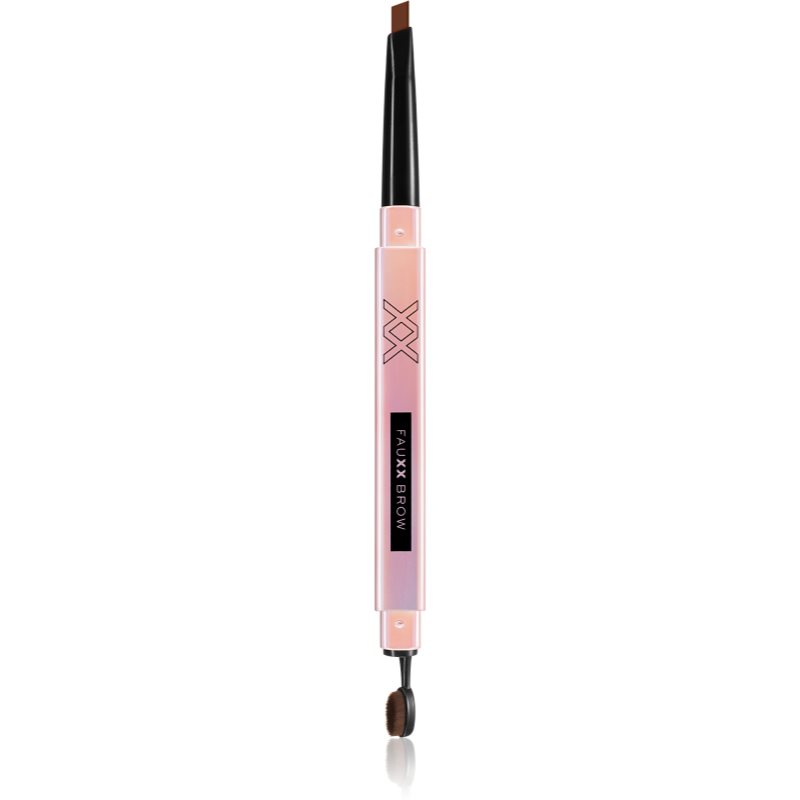 XX by Revolution FAUXX BROW creion pentru sprancene cu pensula culoare Deep Auburn 0.28 g