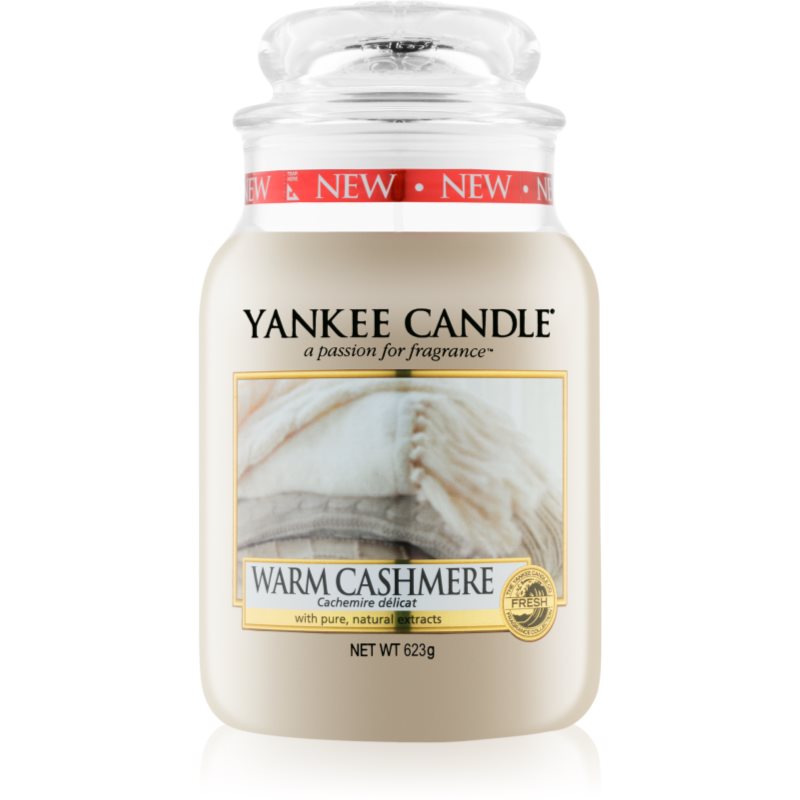 Yankee Candle Warm Cashmere lumânare parfumată  Clasic mare 623 g