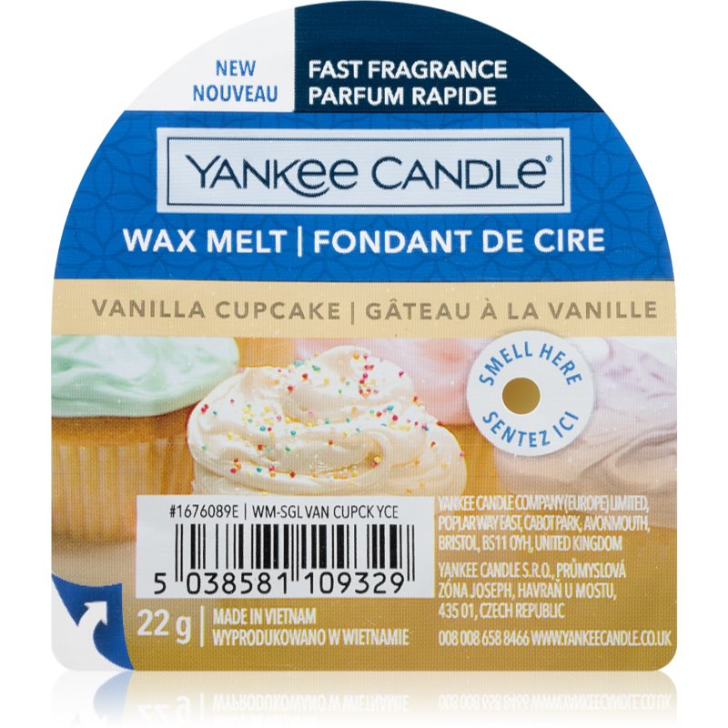 Yankee Candle Vanilla Cupcake ceară pentru aromatizator 22 g