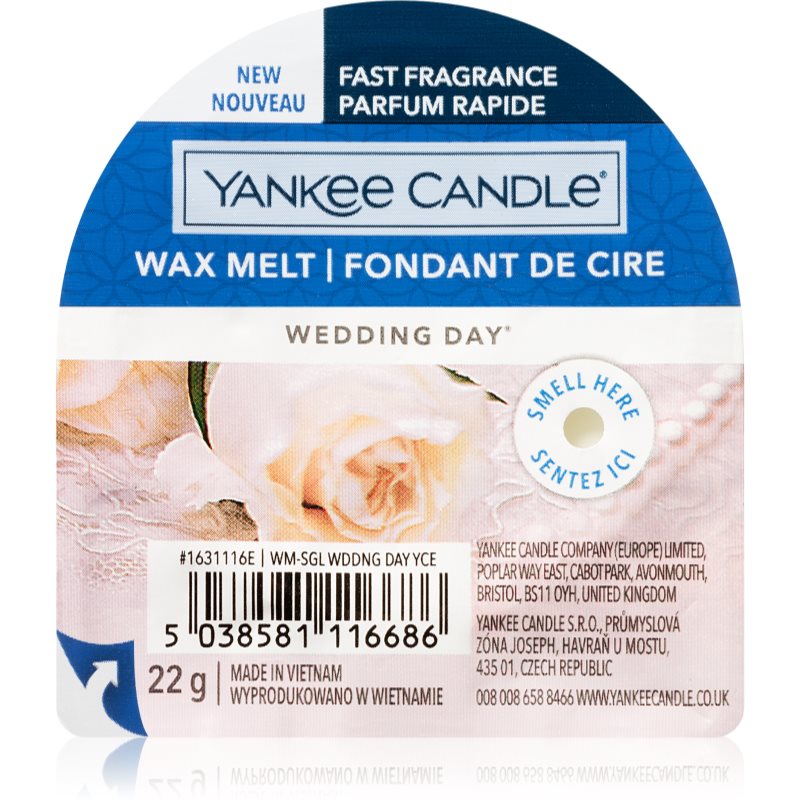 Yankee Candle Wedding Day ceară pentru aromatizator 22 g