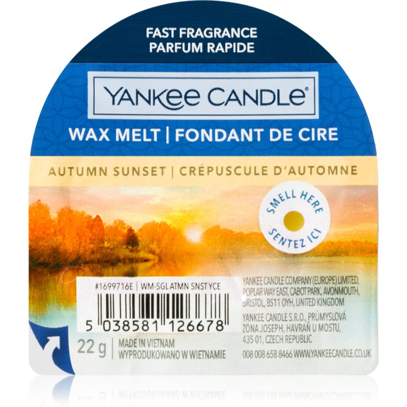 Yankee Candle Autumn Sunset ceară pentru aromatizator Signature 22 g