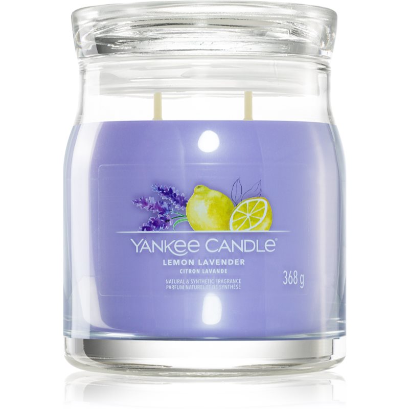 Yankee Candle Lemon Lavender lumânare parfumată Signature 368 g