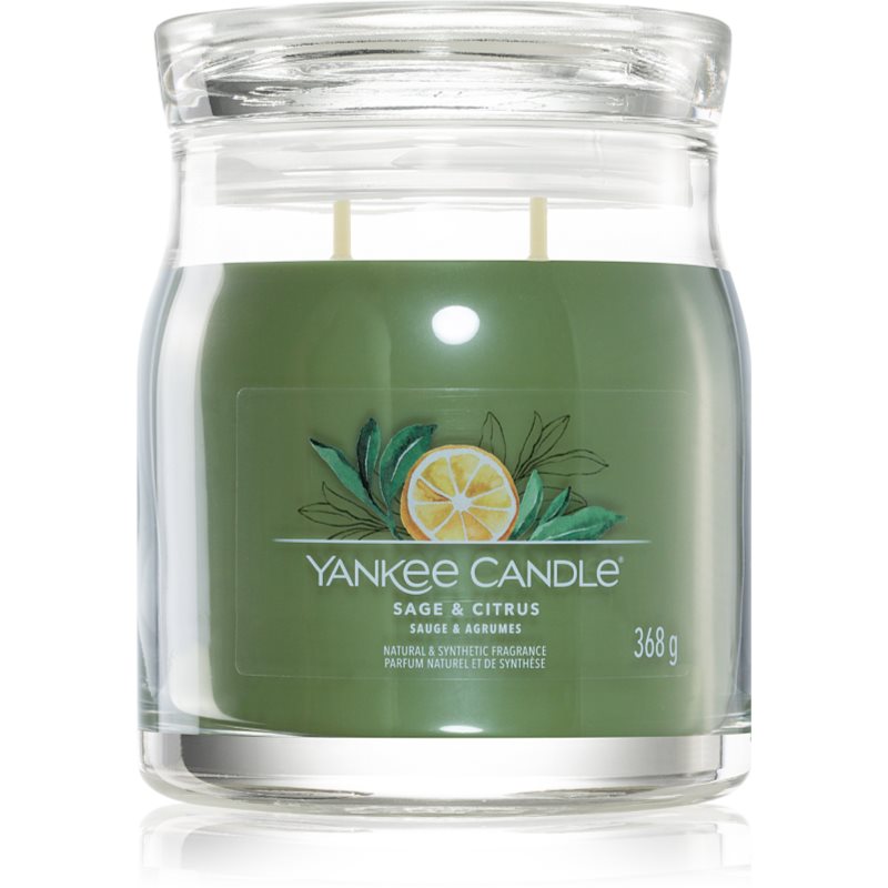 Yankee Candle Sage & Citrus lumânare parfumată Signature Signature 368 g