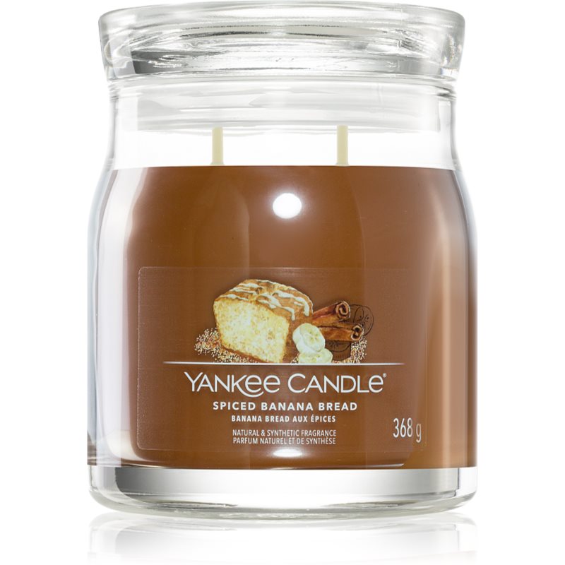 Yankee Candle Spiced Banana Bread lumânare parfumată Signature 368 g