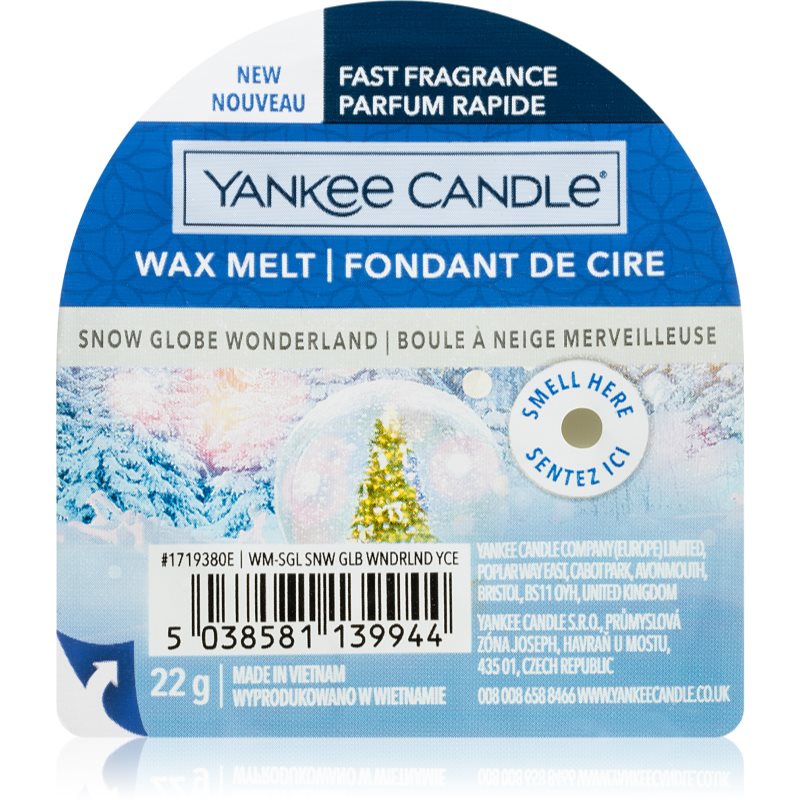 Yankee Candle Snow Globe Wonderland Wax Melt ceară pentru aromatizator 22 g