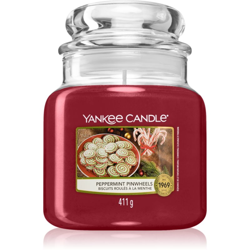 Yankee Candle Peppermint Pinwheels lumânare parfumată 411 g