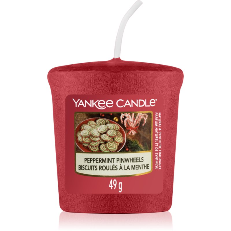 Yankee Candle Peppermint Pinwheels lumânare votiv 49 g