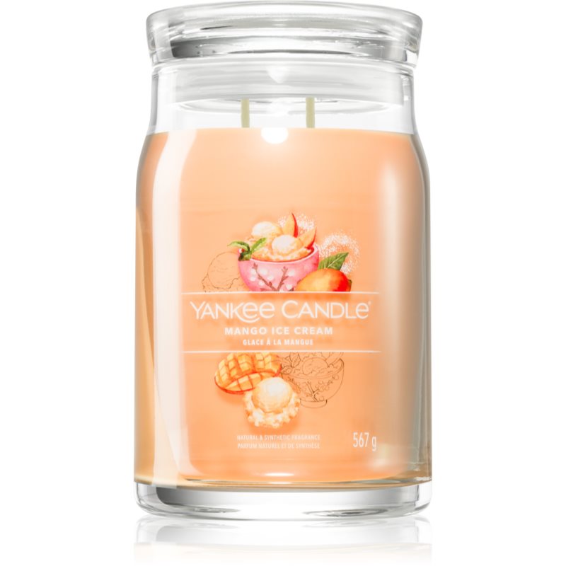 Yankee Candle Mango Ice Cream lumânare parfumată Signature 567 g