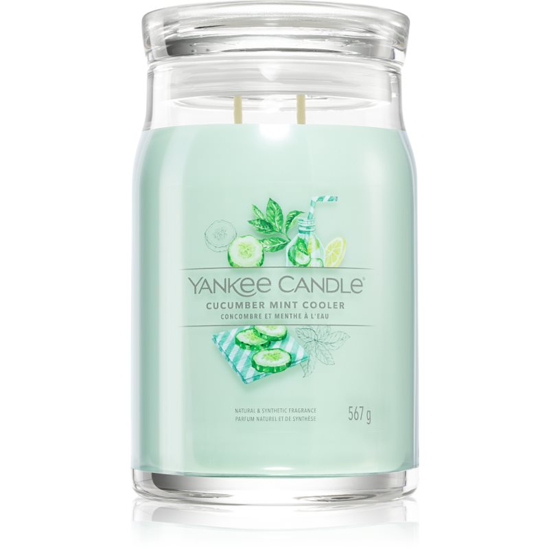 Yankee Candle Cucumber Mint Cooler lumânare parfumată Signature 567 g