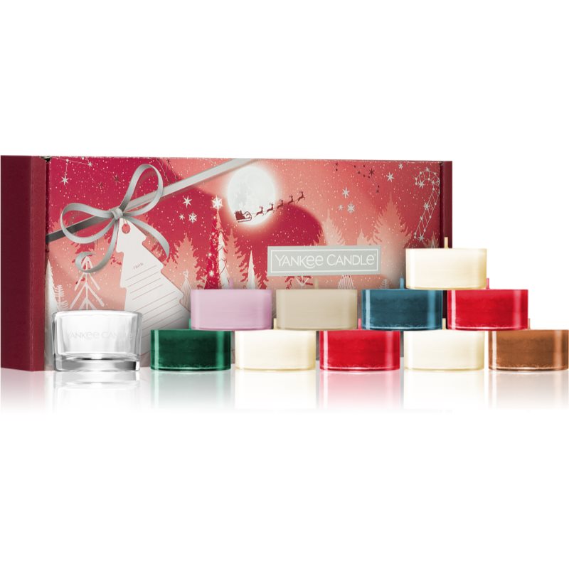 Yankee Candle Bright Lights 10 Tea Lights & Holder Calendar de Crăciun 10 buc