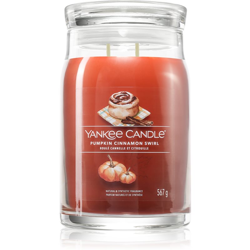 Yankee Candle Pumpkin Cinnamon Swirl lumânare parfumată 567 g