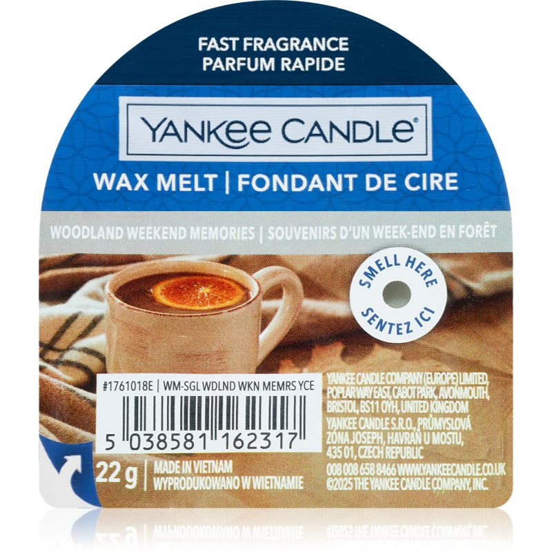 Yankee Candle Woodland Weekend Memories ceară pentru aromatizator 22 g