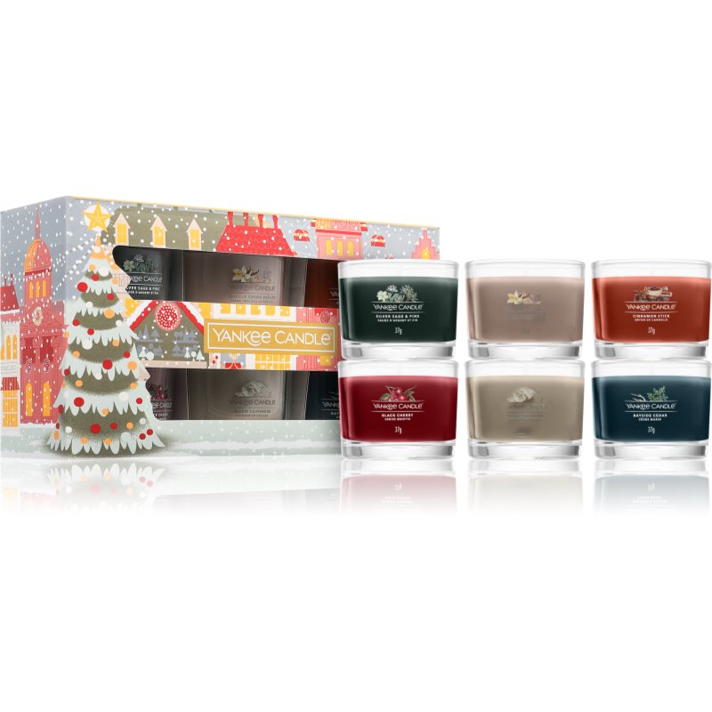 Yankee Candle Christmas Collection 6 Votive Candles set cadou II.