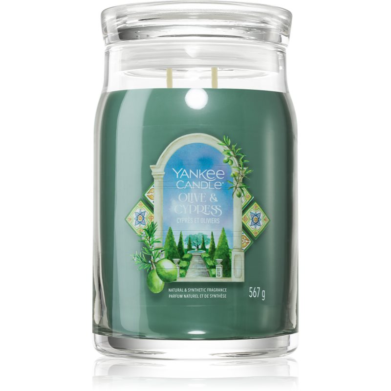 Yankee Candle Olive & Cypress lumânare parfumată 567 g