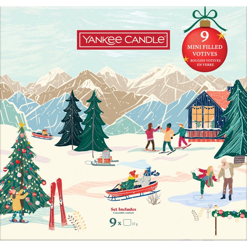 Yankee Candle Christmas Collection 9 Votive Candles set cadou
