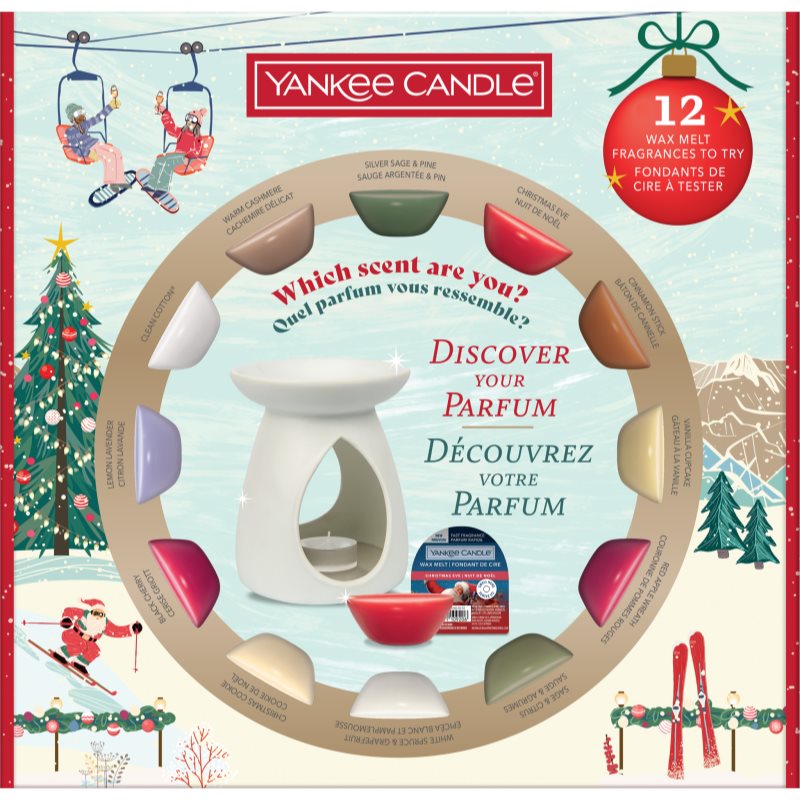 Yankee Candle Christmas Collection Aromalamp & 12 Wax Melts set cadou