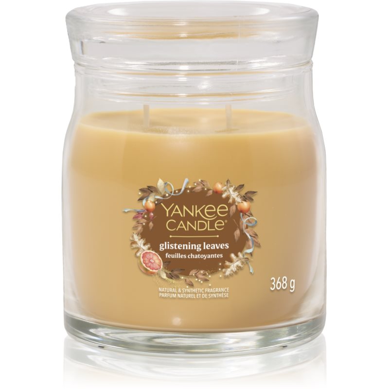 Yankee Candle Glistening Leaves lumânare parfumată Signature 368 g