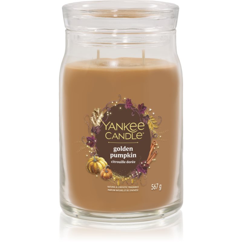 Yankee Candle Golden Pumpkin lumânare parfumată Signature 567 g Yankee Candle Golden Pumpkin lumânare parfumată Signature 567 g