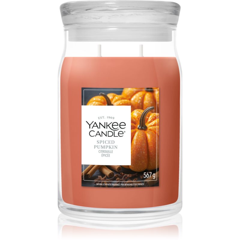 Yankee Candle Spiced Pumpkin lumânare parfumată 567 g
