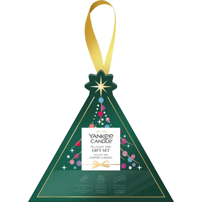 Yankee Candle Christmas Collection 2026 Tea Light Tree set cadou de Crăciun 4 buc