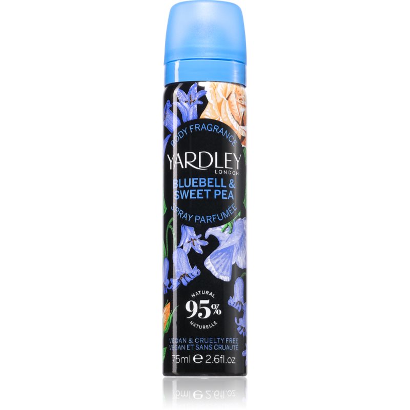 Yardley Bluebell & Sweetpea spray pentru corp pentru femei 75 ml