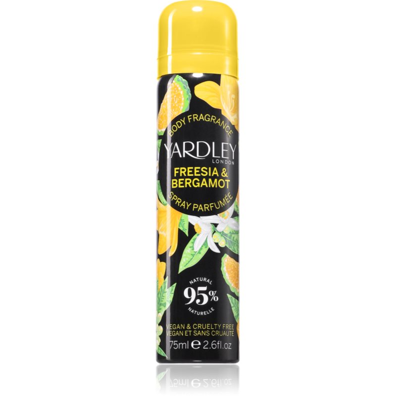 Yardley Freesia & Bergamot spray pentru corp pentru femei 75 ml