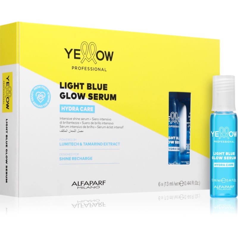 Yellow Professional Hydra Care Light Blue Serum ser cu efect iluminator pentru toate tipurile de păr 6x13 ml
