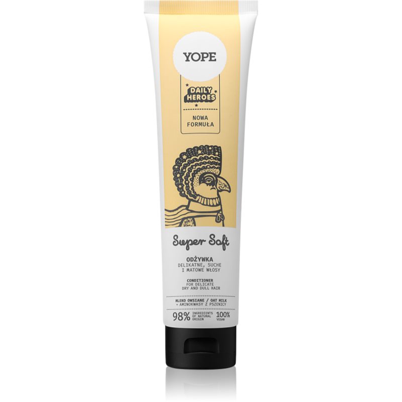 Yope Daily Heroes Soft Conditioner Oat Milk balsam pentru indreptare pentru par fragil 170 ml Yope Daily Heroes Soft Conditioner Oat Milk balsam pentru indreptare pentru par fragil 170 ml