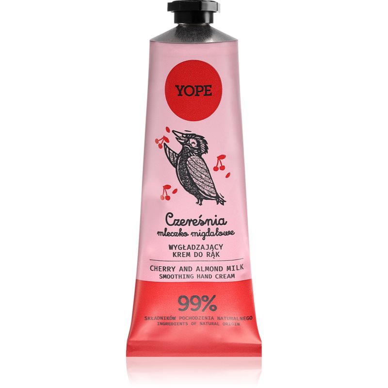 Yope Cherry & Almond Milk cremă naturală de mâini 50 ml