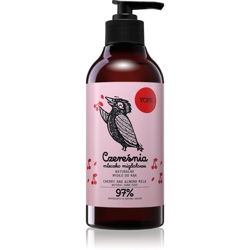 Yope Cherry & Almond Milk săpun natural de maini 500 ml
