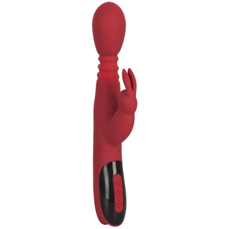 You2Toys Rabbit Red vibrator cu stimularea clitorisului 26,5 cm