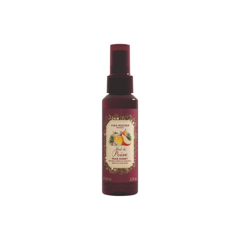 Yves Rocher Pear Honey spray parfumat pentru corp și păr pentru femei 100 ml