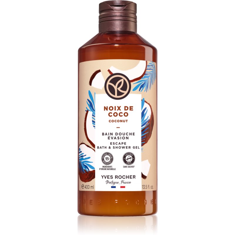 Yves Rocher Bain de Nature gel de dus hranitor Coconut 400 ml