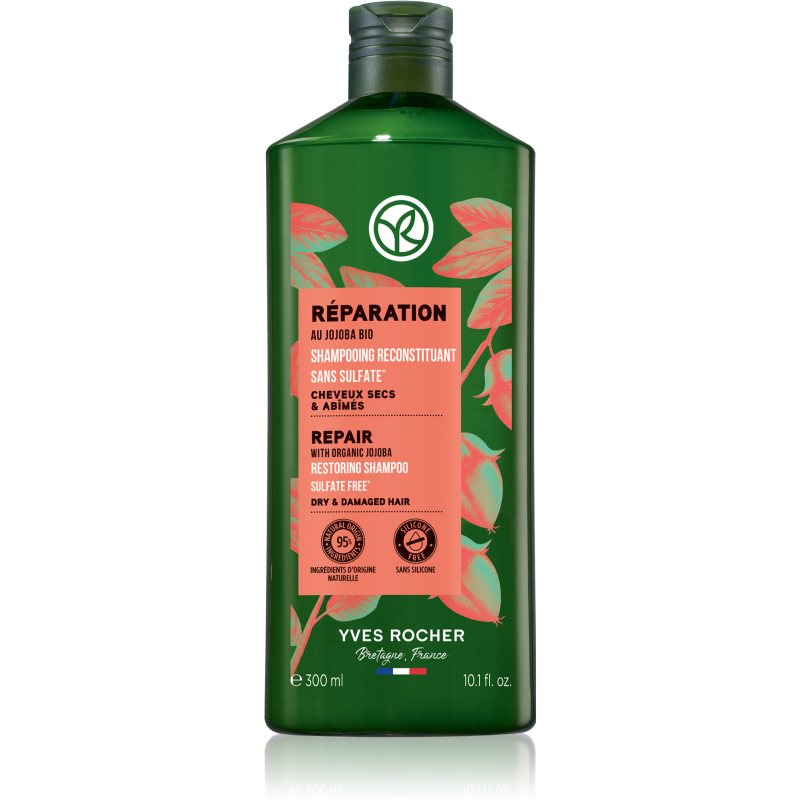 Yves Rocher Réparation sampon pentru regenerare with Organic Jojoba 300 ml