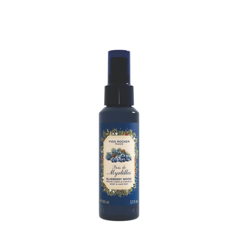 Yves Rocher Blueberry Wood spray parfumat pentru corp și păr pentru femei 100 ml