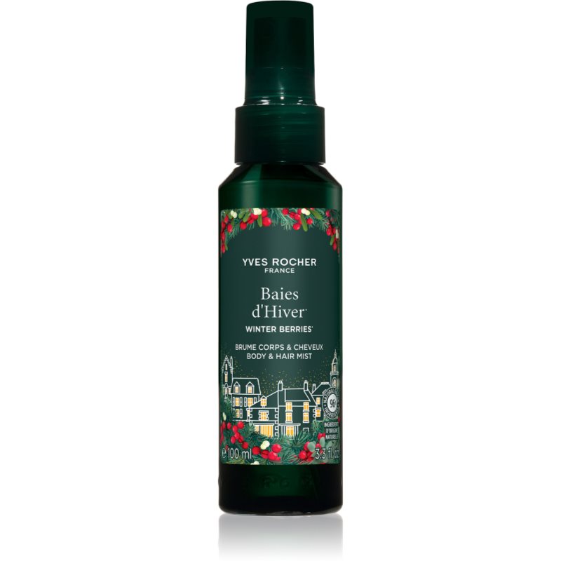 Yves Rocher Winter Berries spray parfumat pentru corp și păr pentru femei 100 ml