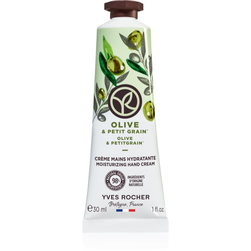 Yves Rocher Bain de Nature crema de maini Olive & Petit Grain 30 ml