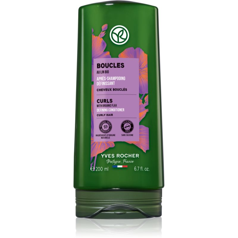 Yves Rocher Boucles balsam pentru păr creț with organic flax 200 ml