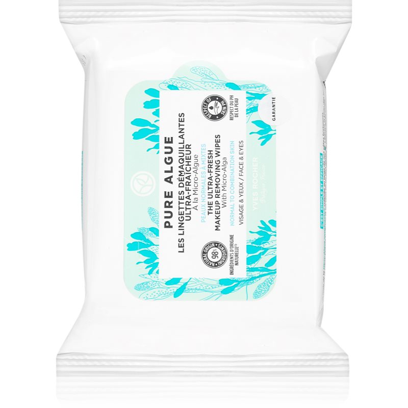Yves Rocher Pure Algue servetele demachiante 20 buc