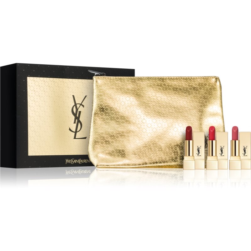 Yves Saint Laurent Rouge Pur Couture Satin Radiance set cadou pentru femei