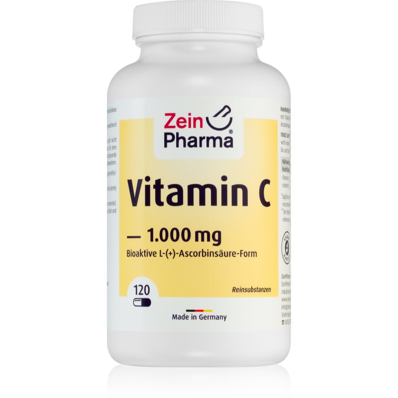ZeinPharma Vitamin C 1000 mg Kapseln zur Unterstützung des Immunsystems 120 KAP