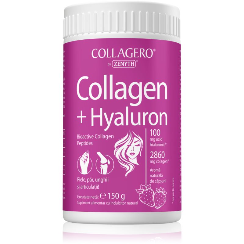 Zenyth Collagen + Hyaluron colagen hidrolizat pentru fortificarea articulațiilor și mărirea fermității pielii 150 g