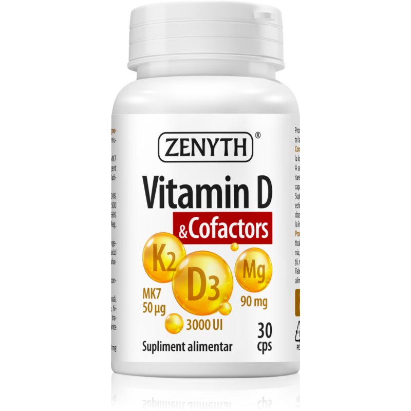 Zenyth Vitamin D & cofactors capsule în sprijinul sistemului imunitar 30 caps.