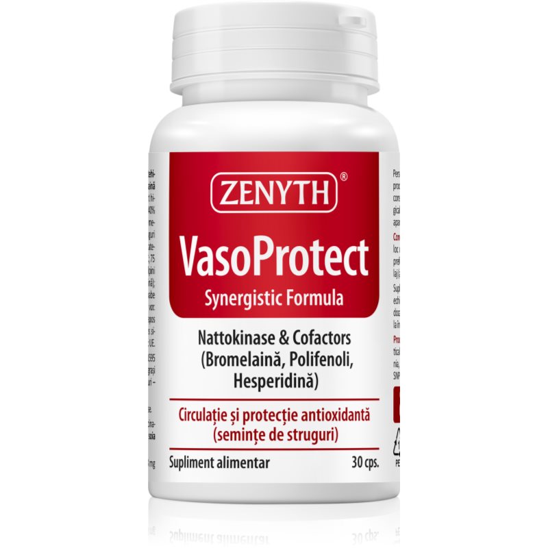 Zenyth VasoProtect capsule ajută la funcționarea corectă a aparatului vascular 30 caps.