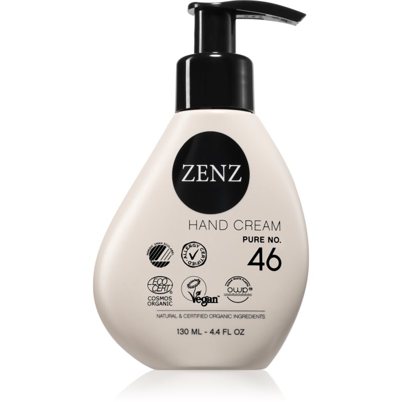 ZENZ Organic Pure No. 46 crema de maini cu textura fina pentru piele sensibila 130 ml