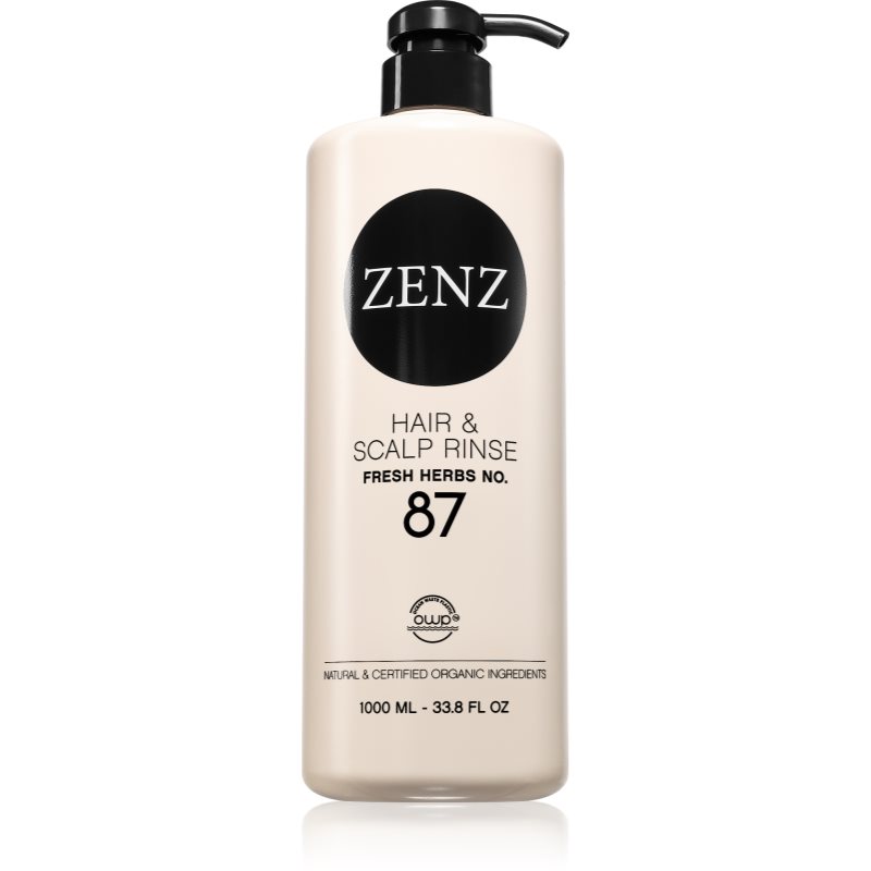 ZENZ Organic Fresh Herbs No. 87 ingrijire intensiva pentru refacerea scalpului 1000 ml