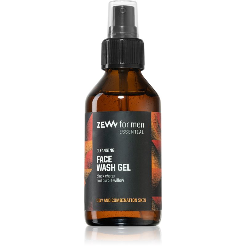 Zew For Men Essential Face Wash Gel gel de curățare pentru ten gras și mixt pentru bărbați 100 ml