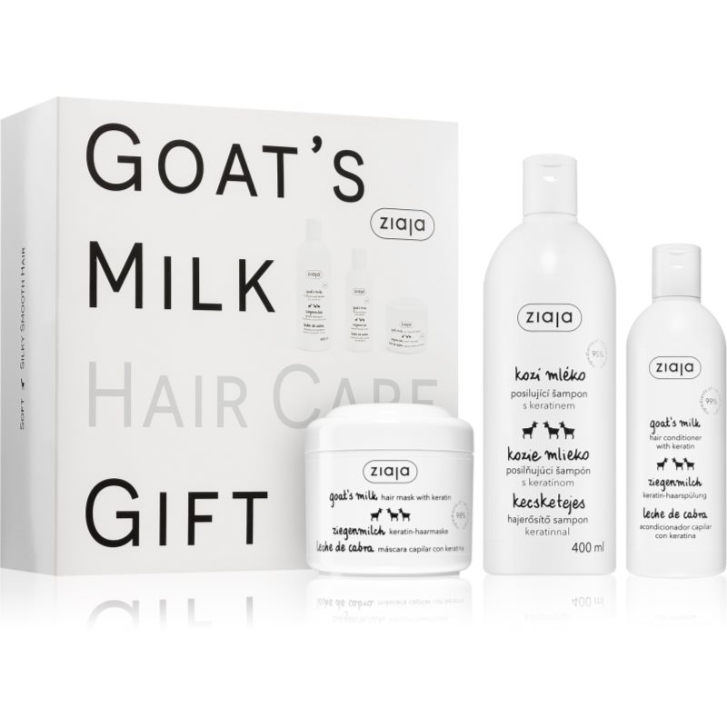 Ziaja Goat\'s Milk set cadou pentru păr uscat și deteriorat