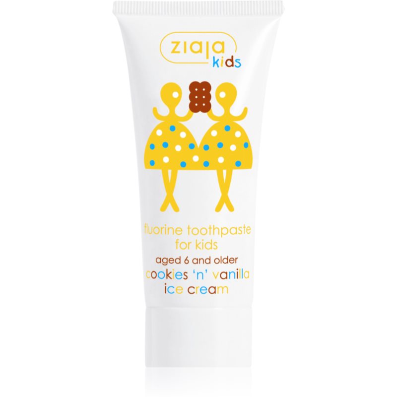 Ziaja Kids Cookies \'n\' Vanilla Ice Cream pastă de dinți pentru copii 50 ml